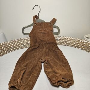 Brown Corduroy Kids Overalls